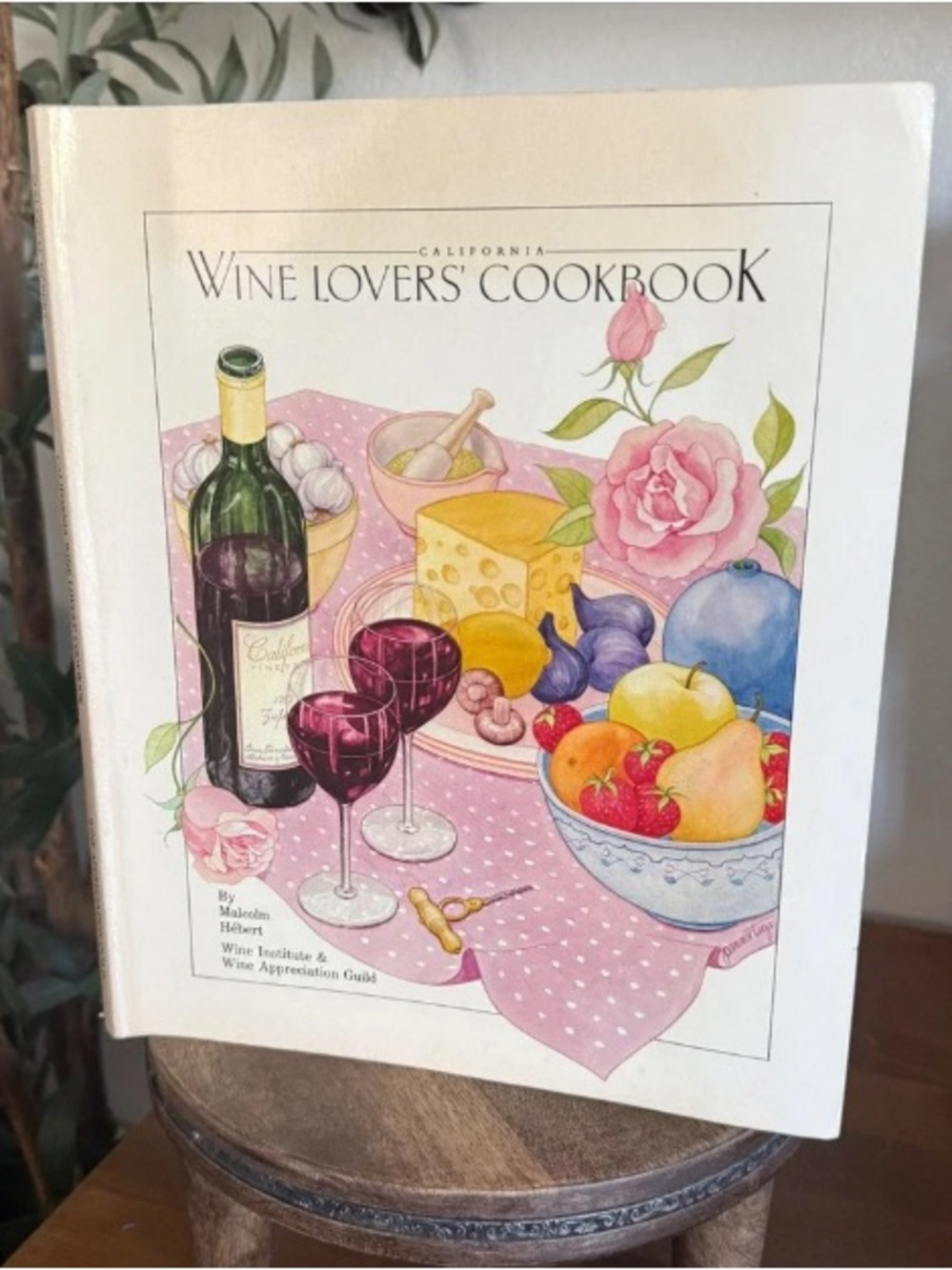 Wine Lovers' Cookbook — White & Pink Cover